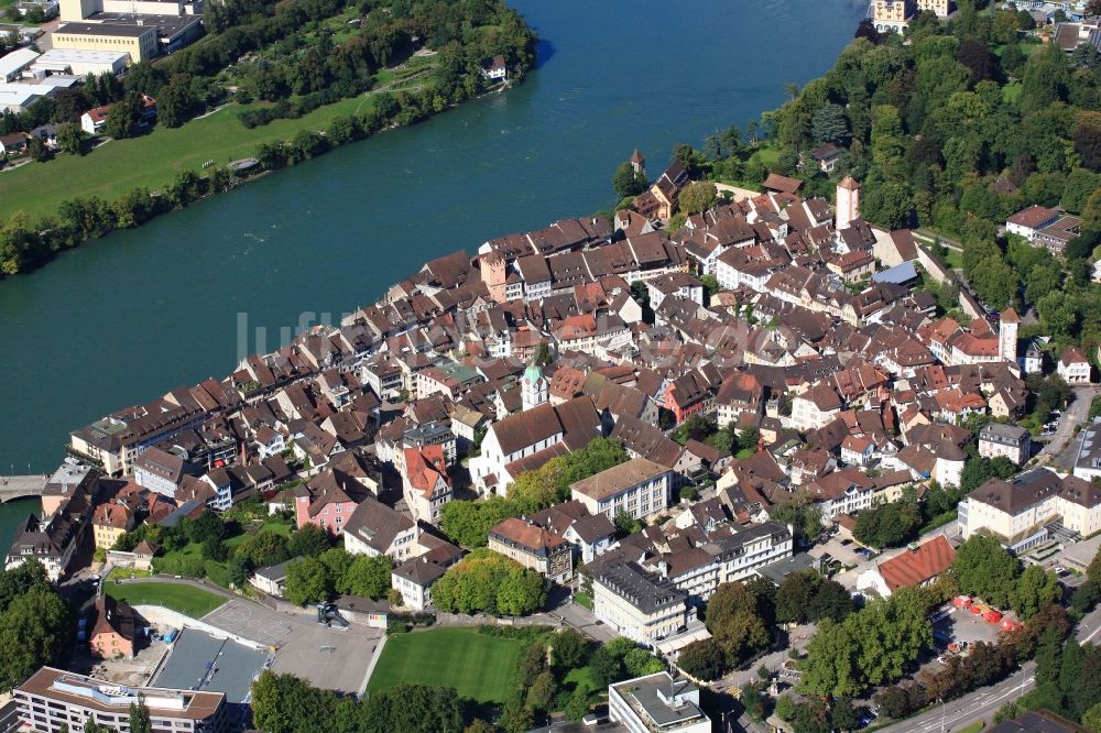 Rheinfelden von oben - Altstadt von Rheinfelden in Schweiz