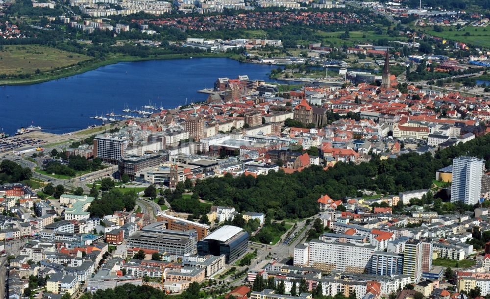 Luftbild Rostock - Altstadt Rostock im Bundesland Mecklenburg-Vorpommern