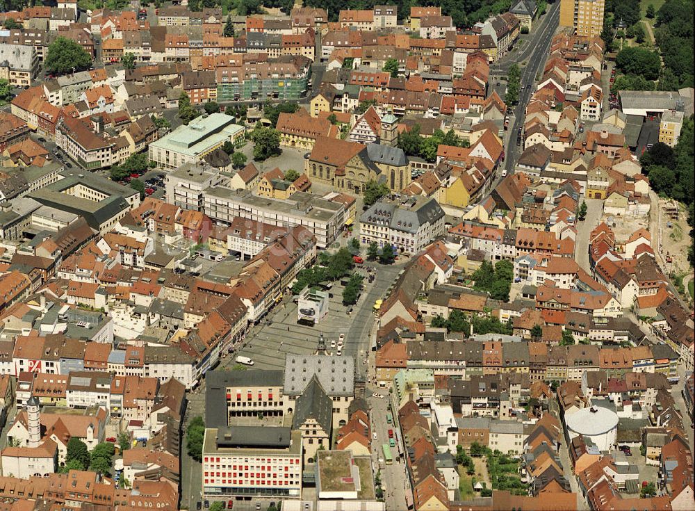 Schweinfurt von oben - Altstadt Schweinfurt