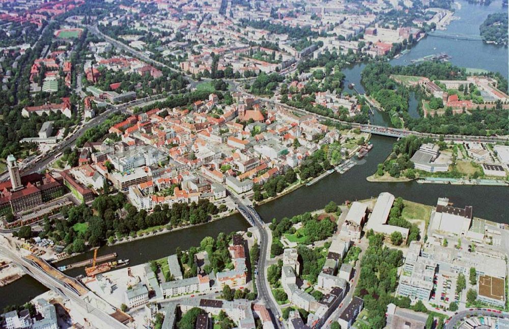 Berlin - Spandau von oben - Altstadt von Spandau