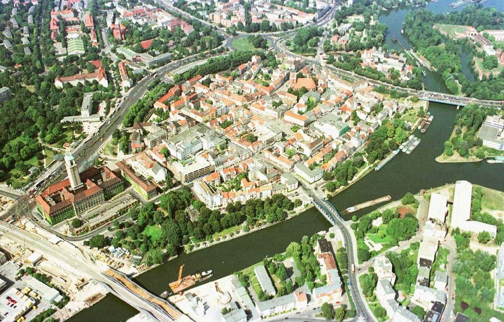 Berlin - Spandau aus der Vogelperspektive: Altstadt von Spandau