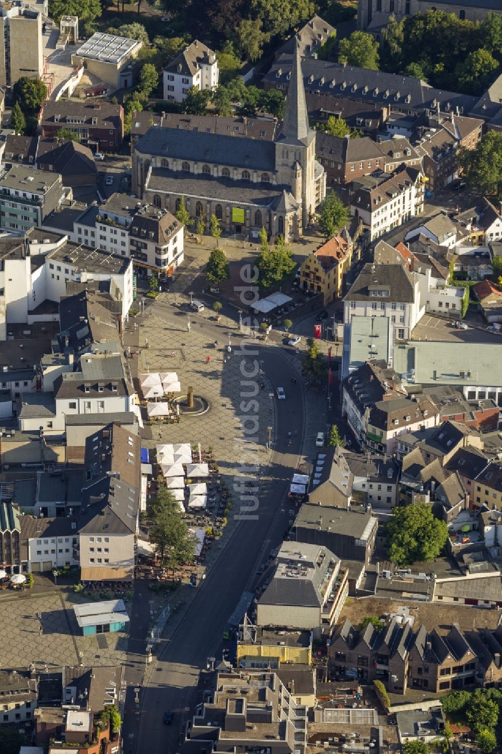 Mönchengladbach von oben - Altstadt - Stadtzentrum von Mönchengladbach in Nordrhein-Westfalen