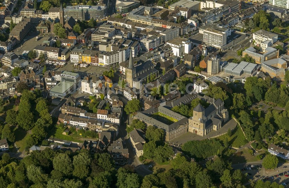 Mönchengladbach aus der Vogelperspektive: Altstadt - Stadtzentrum von Mönchengladbach in Nordrhein-Westfalen