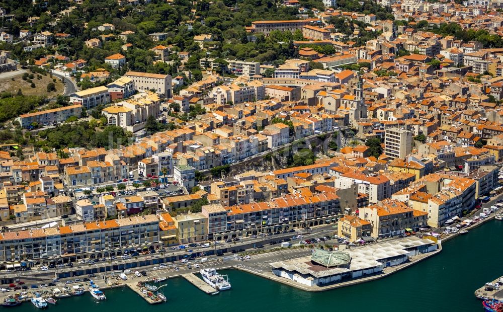 Luftbild Sète - Altstadt von Sète in Frankreich