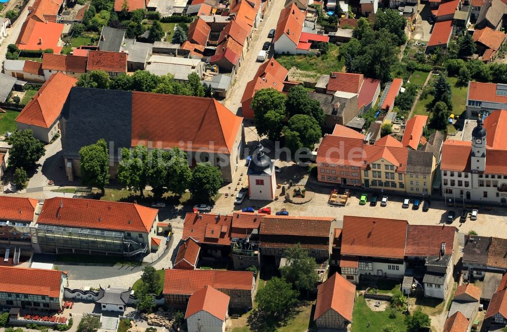 Luftaufnahme Weißensee - Altstadt von Weißensee im Bundesland Thüringen