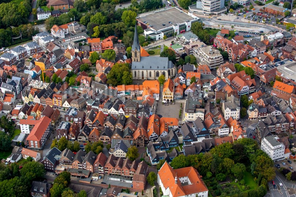 Luftaufnahme Werne - Altstadt von Werne im Bundesland Nordrhein-Westfalen