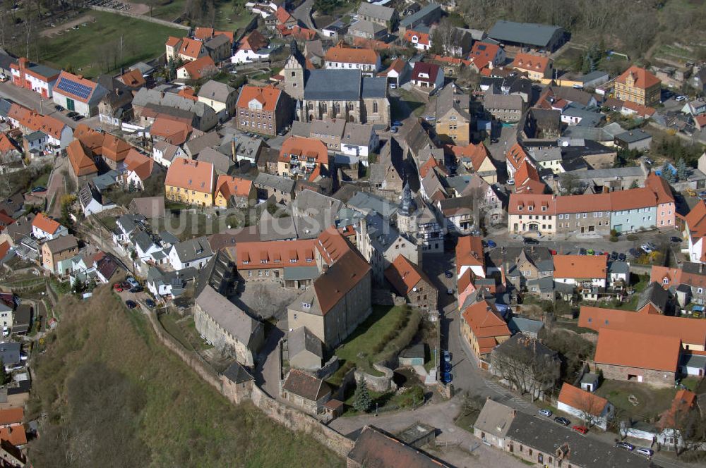 Luftbild WETTIN - Altstadt von Wettin