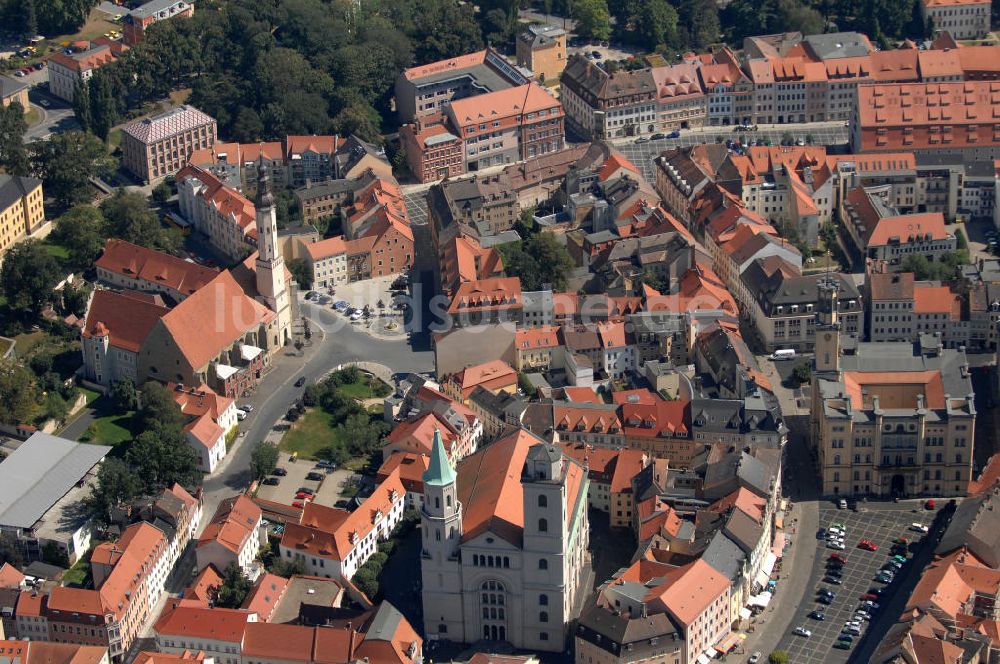 Zittau von oben - Altstadt von Zittau