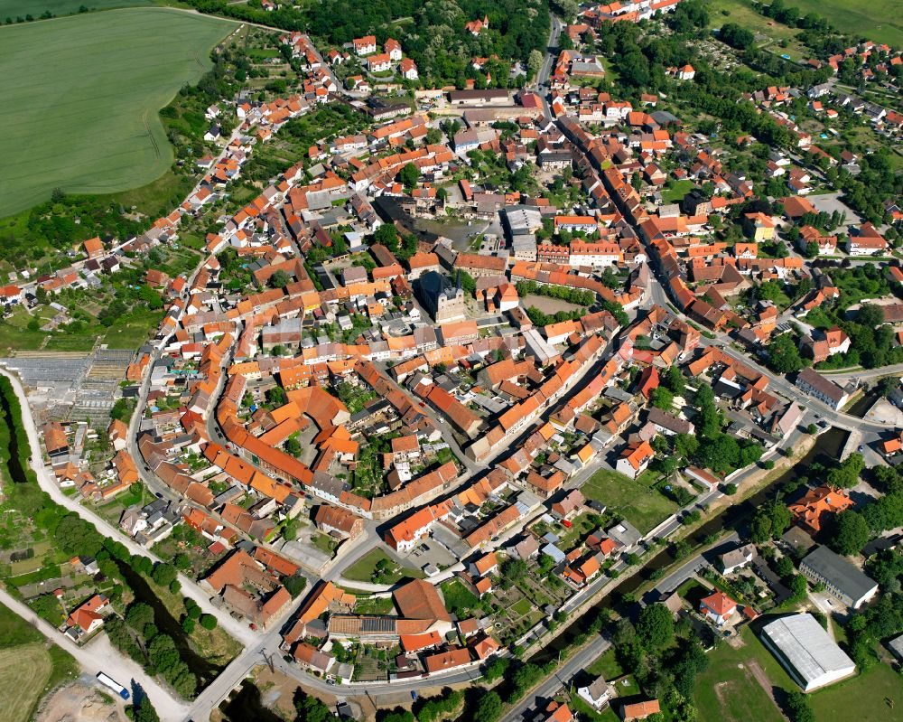 Luftbild Derenburg - Altstadtbereich in Derenburg im Bundesland Sachsen-Anhalt, Deutschland