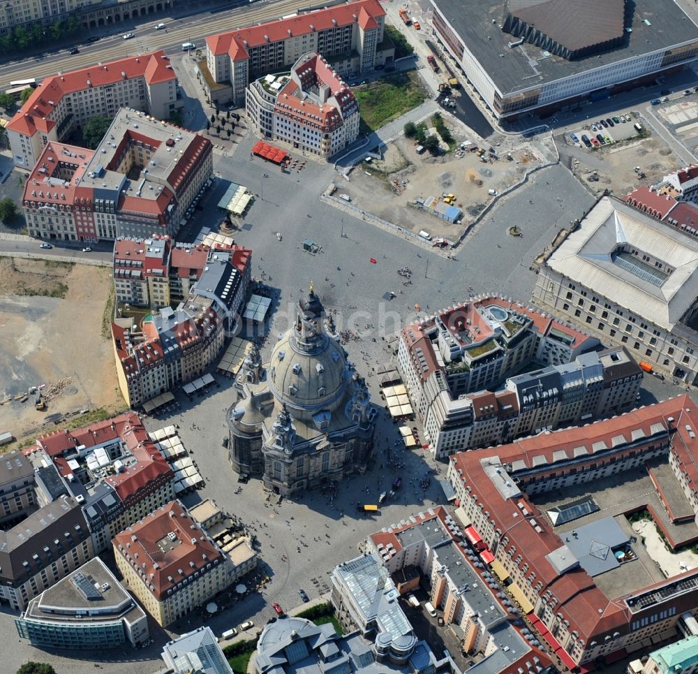 Luftbild Dresden - Altstadtbereich am Dresdener Neumarkt