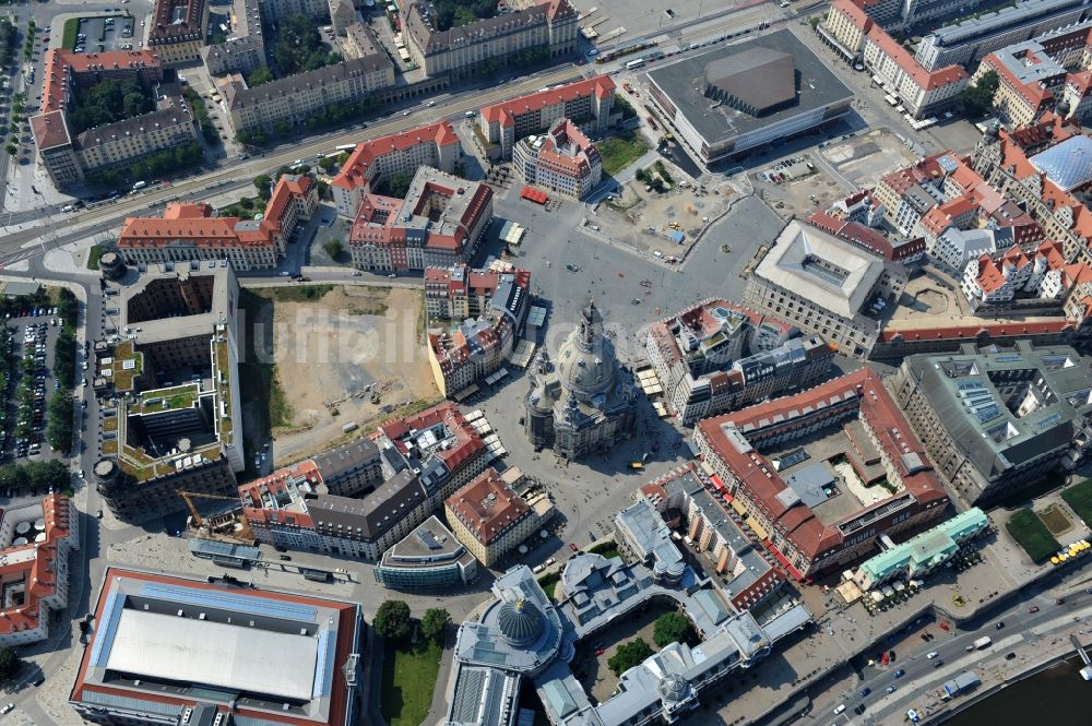 Luftaufnahme Dresden - Altstadtbereich am Dresdener Neumarkt