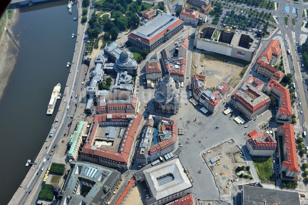 Luftaufnahme Dresden - Altstadtbereich am Dresdener Neumarkt