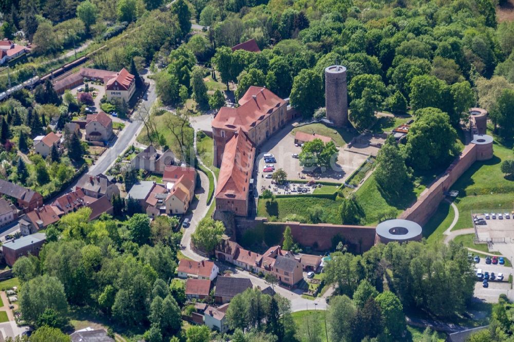 Bad Belzig aus der Vogelperspektive: Altstadtbereich und Innenstadtzentrum in Bad Belzig im Bundesland Brandenburg, Deutschland