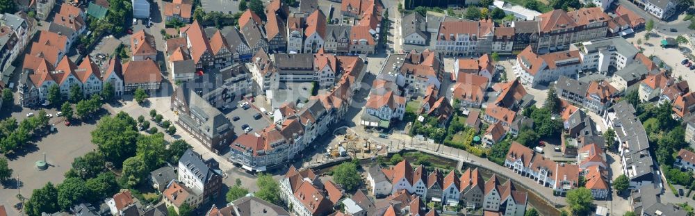 Luftaufnahme Bad Salzuflen - Altstadtbereich und Innenstadtzentrum in Bad Salzuflen im Bundesland Nordrhein-Westfalen