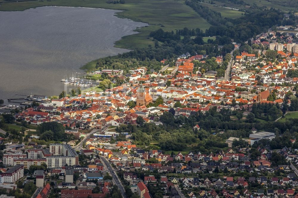 Luftbild Barth - Altstadtbereich und Innenstadtzentrum in Barth im Bundesland Mecklenburg-Vorpommern, Deutschland