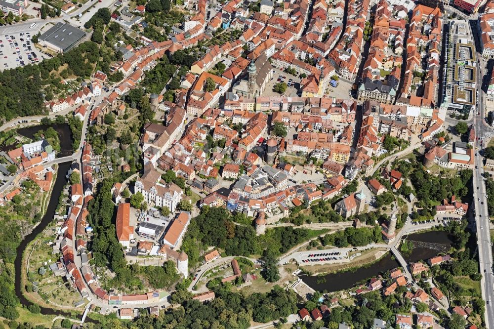 Luftbild Bautzen - Altstadtbereich und Innenstadtzentrum in Bautzen im Bundesland Sachsen, Deutschland