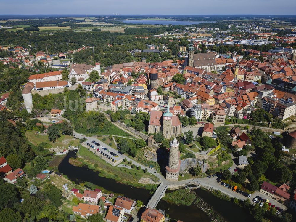 Luftbild Bautzen - Altstadtbereich und Innenstadtzentrum in Bautzen im Bundesland Sachsen, Deutschland