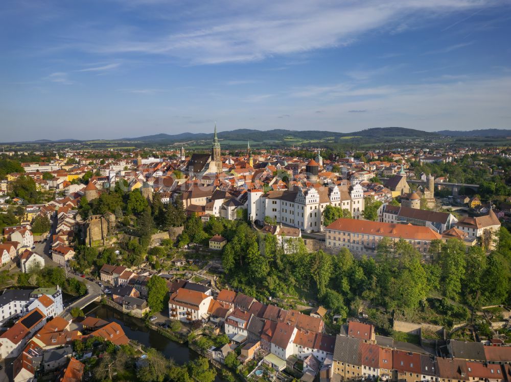 Luftbild Bautzen - Altstadtbereich und Innenstadtzentrum in Bautzen im Bundesland Sachsen, Deutschland