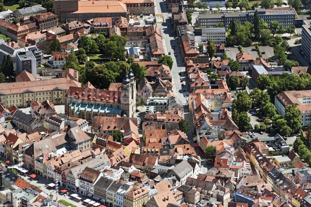 Luftaufnahme Bayreuth - Altstadtbereich und Innenstadtzentrum in Bayreuth im Bundesland Bayern, Deutschland