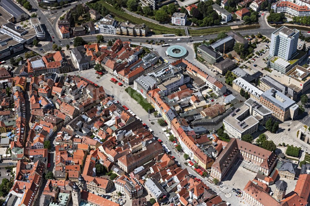 Luftbild Bayreuth - Altstadtbereich und Innenstadtzentrum in Bayreuth im Bundesland Bayern, Deutschland