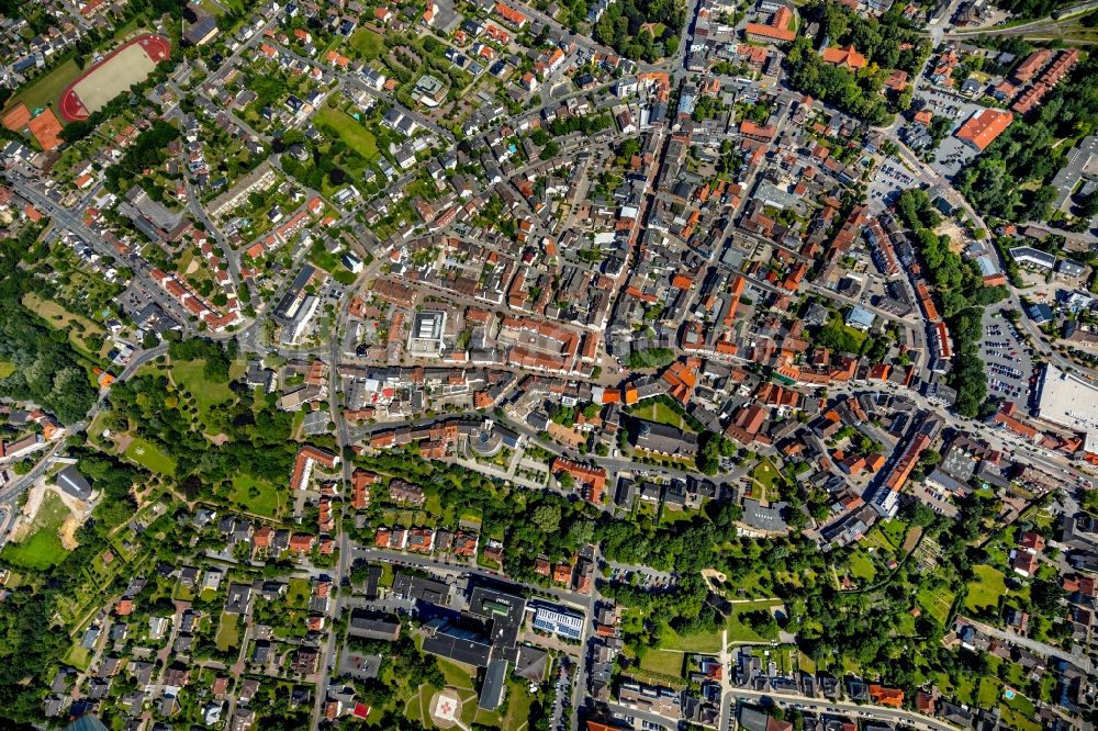 Luftbild Beckum - Altstadtbereich und Innenstadtzentrum in Beckum im Bundesland Nordrhein-Westfalen, Deutschland