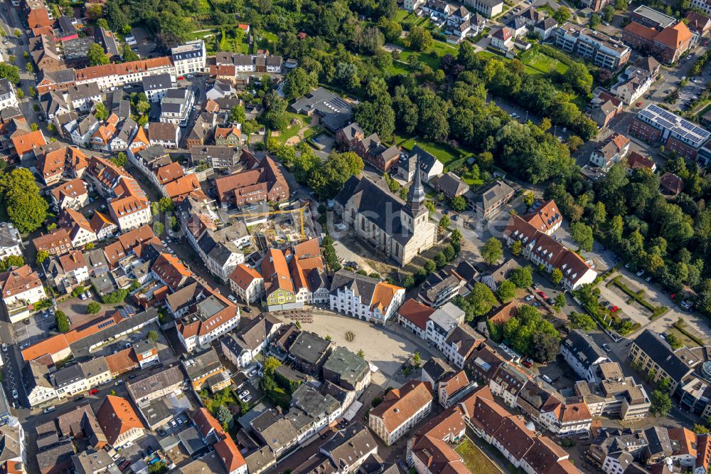 Beckum aus der Vogelperspektive: Altstadtbereich und Innenstadtzentrum in Beckum im Bundesland Nordrhein-Westfalen, Deutschland