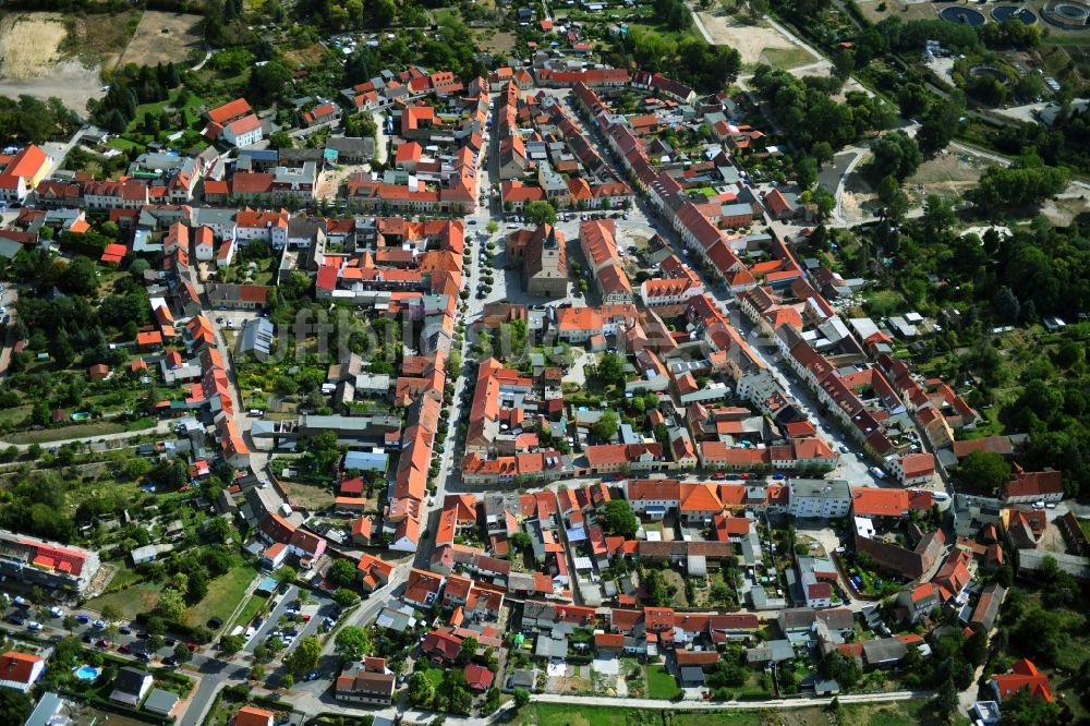 Luftaufnahme Beelitz - Altstadtbereich und Innenstadtzentrum in Beelitz im Bundesland Brandenburg, Deutschland