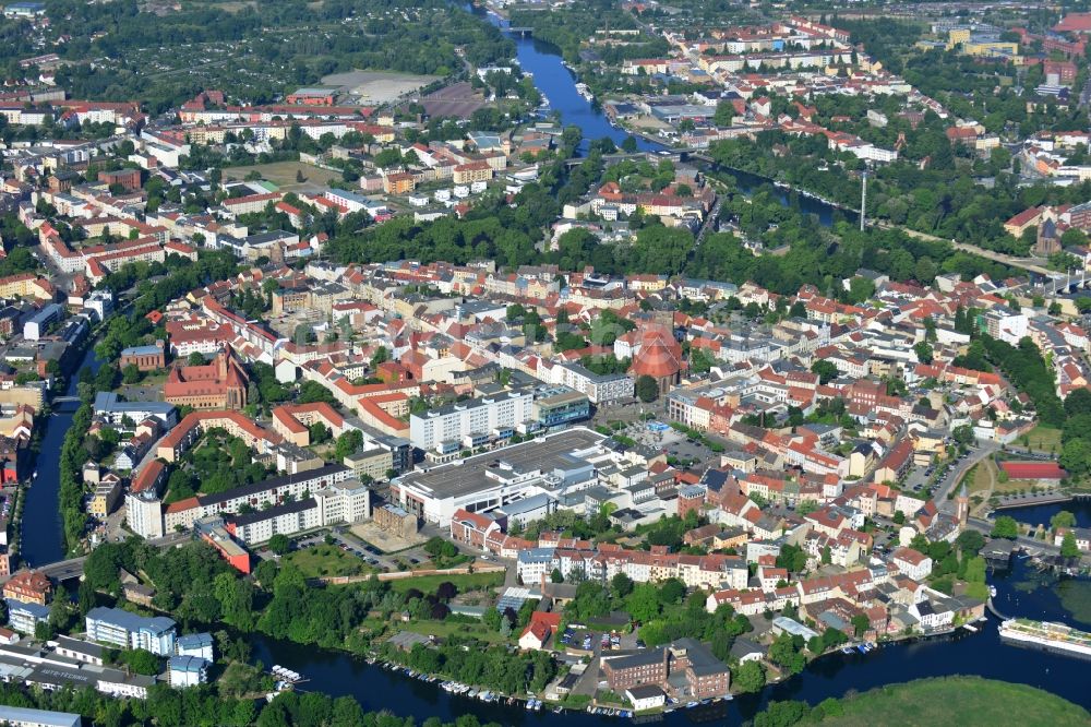 Luftbild Brandenburg an der Havel - Altstadtbereich und Innenstadtzentrum in Brandenburg an der Havel im Bundesland Brandenburg