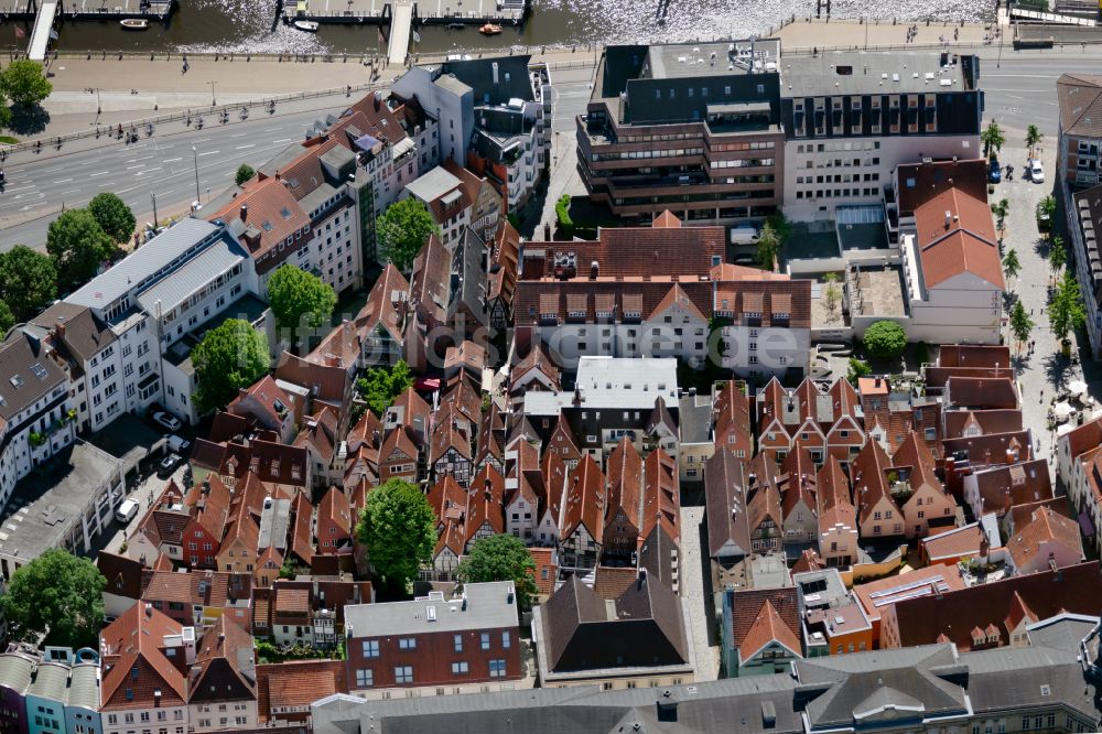 Luftbild Bremen - Altstadtbereich und Innenstadtzentrum in Bremen, Deutschland