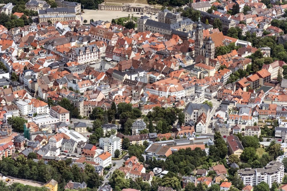 Luftbild Coburg - Altstadtbereich und Innenstadtzentrum in Coburg im Bundesland Bayern, Deutschland