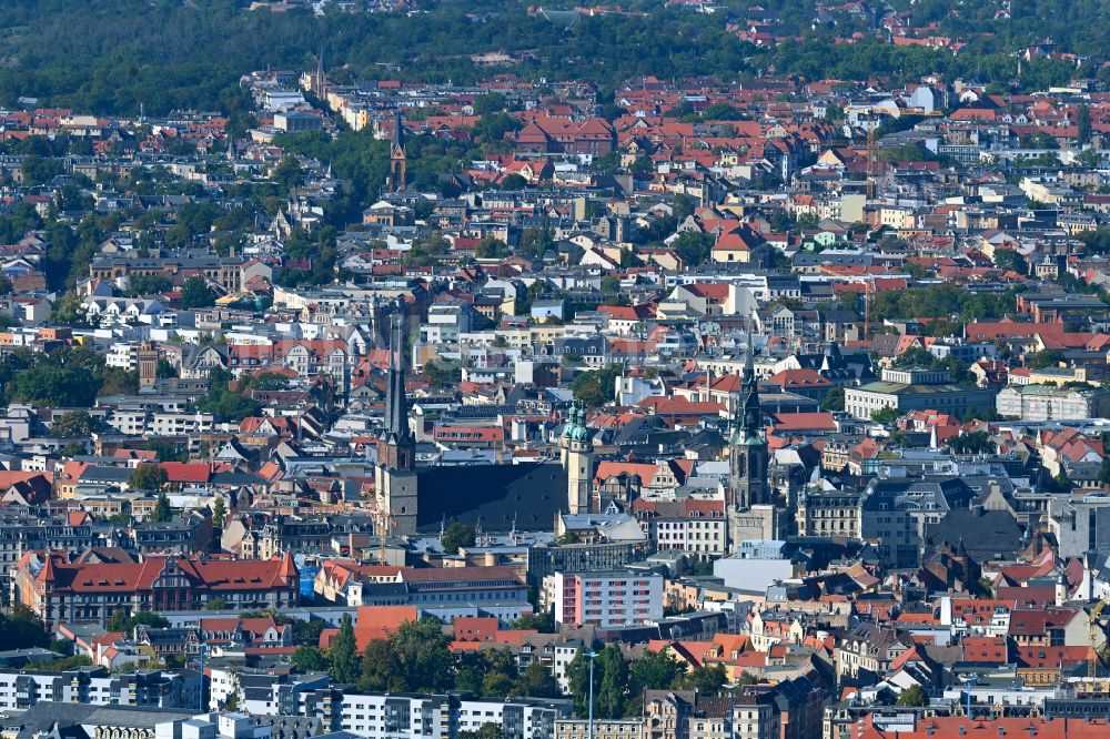 Luftaufnahme Damaschkestraße - Altstadtbereich und Innenstadtzentrum in Damaschkestraße im Bundesland Sachsen-Anhalt, Deutschland