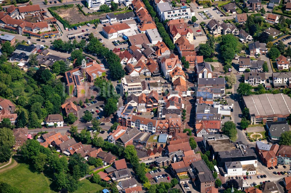 Luftaufnahme Diepholz - Altstadtbereich und Innenstadtzentrum in Diepholz im Bundesland Niedersachsen, Deutschland