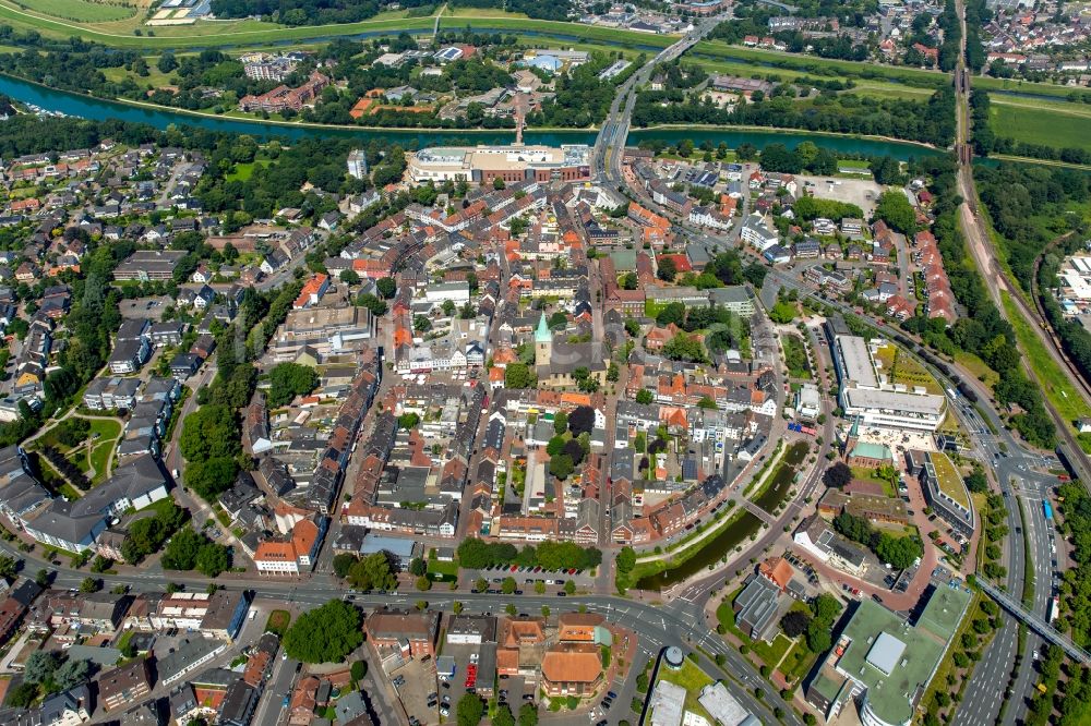 Luftbild Dorsten - Altstadtbereich und Innenstadtzentrum in Dorsten im Bundesland Nordrhein-Westfalen