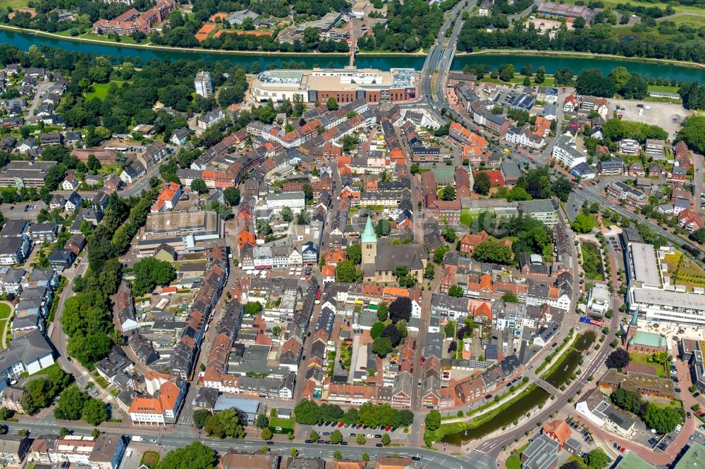 Luftbild Dorsten - Altstadtbereich und Innenstadtzentrum in Dorsten im Bundesland Nordrhein-Westfalen