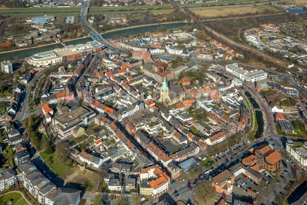 Luftbild Dorsten - Altstadtbereich und Innenstadtzentrum in Dorsten im Bundesland Nordrhein-Westfalen