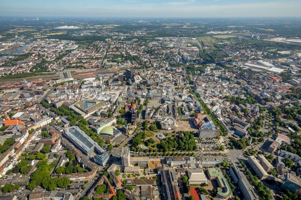 Dortmund aus der Vogelperspektive: Altstadtbereich und Innenstadtzentrum in Dortmund im Bundesland Nordrhein-Westfalen, Deutschland