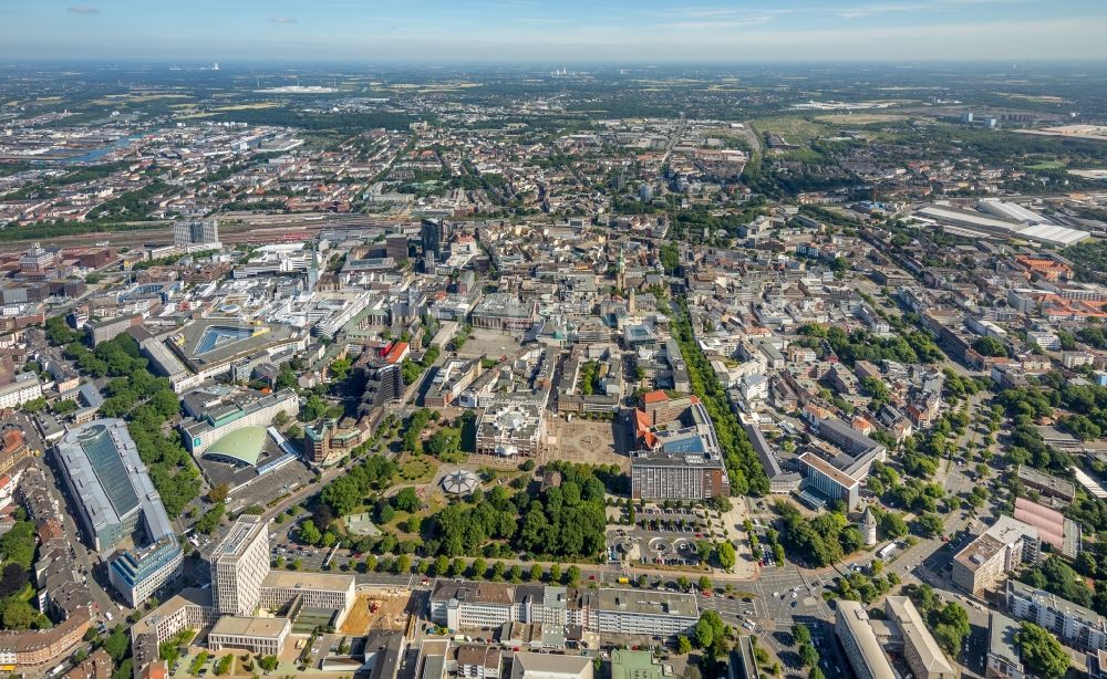 Luftbild Dortmund - Altstadtbereich und Innenstadtzentrum in Dortmund im Bundesland Nordrhein-Westfalen, Deutschland