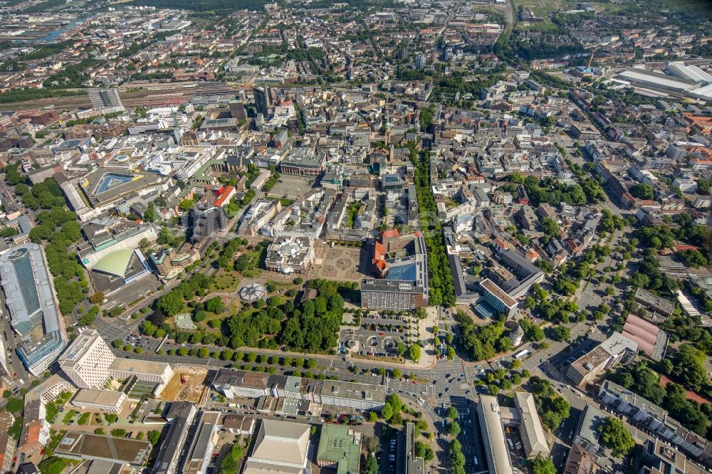 Luftaufnahme Dortmund - Altstadtbereich und Innenstadtzentrum in Dortmund im Bundesland Nordrhein-Westfalen, Deutschland