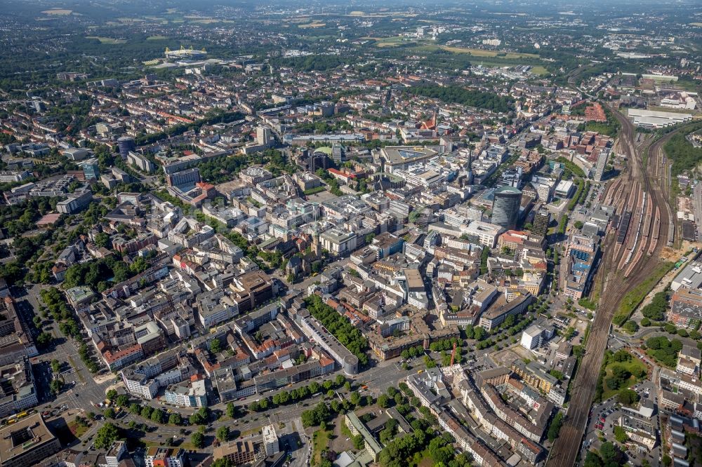 Luftbild Dortmund - Altstadtbereich und Innenstadtzentrum in Dortmund im Bundesland Nordrhein-Westfalen, Deutschland