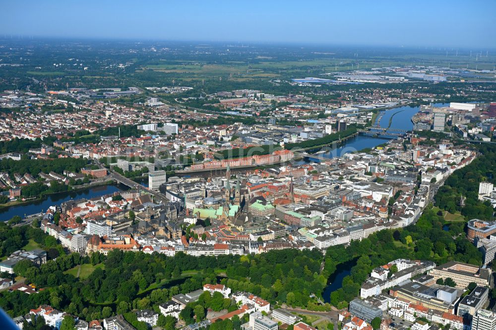 Fesenfeld von oben - Altstadtbereich und Innenstadtzentrum in Fesenfeld im Bundesland Bremen, Deutschland