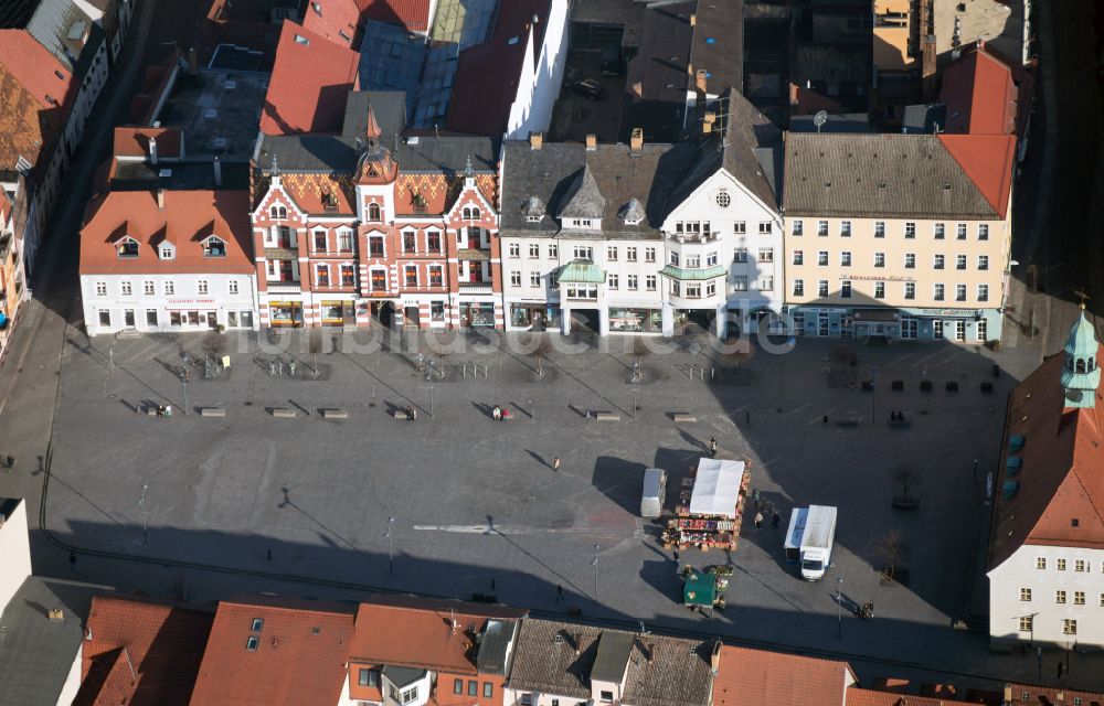 Finsterwalde von oben - Altstadtbereich und Innenstadtzentrum in Finsterwalde im Bundesland Brandenburg, Deutschland