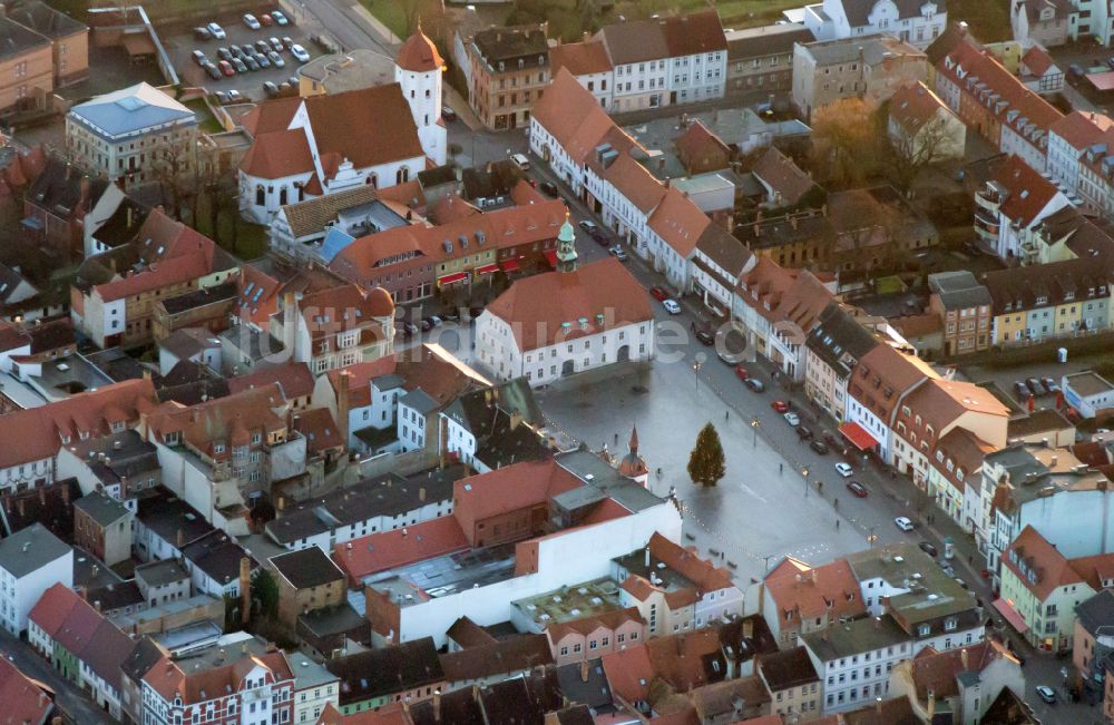 Luftbild Finsterwalde - Altstadtbereich und Innenstadtzentrum in Finsterwalde im Bundesland Brandenburg, Deutschland