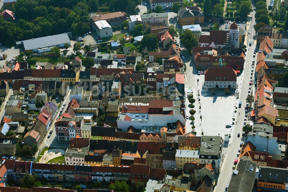 Luftaufnahme Finsterwalde - Altstadtbereich und Innenstadtzentrum in Finsterwalde im Bundesland Brandenburg, Deutschland