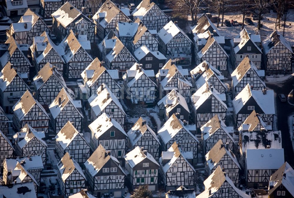 Luftbild Freudenberg - Altstadtbereich und Innenstadtzentrum in Freudenberg im Bundesland Nordrhein-Westfalen