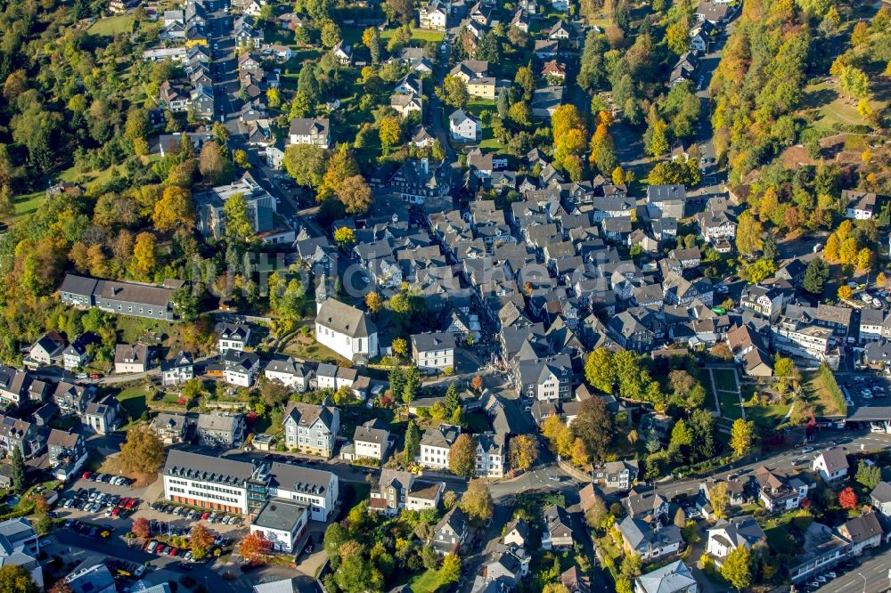 Luftbild Freudenberg - Altstadtbereich und Innenstadtzentrum in Freudenberg im Bundesland Nordrhein-Westfalen