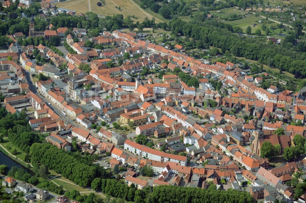 Luftaufnahme Gardelegen - Altstadtbereich und Innenstadtzentrum in Gardelegen im Bundesland Sachsen-Anhalt