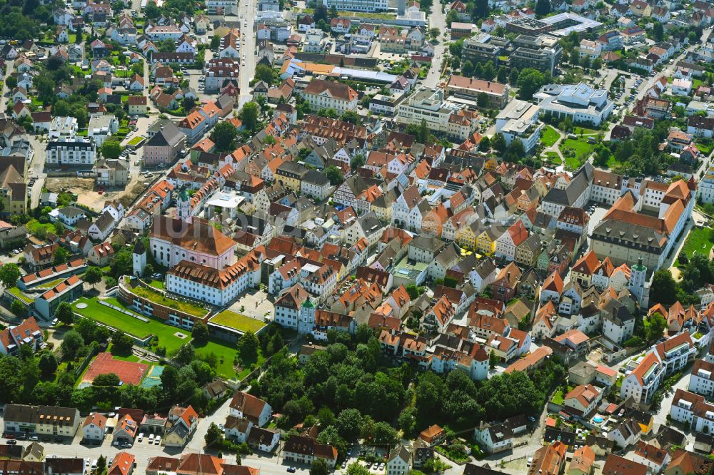 Luftbild Günzburg - Altstadtbereich und Innenstadtzentrum in Günzburg im Bundesland Bayern, Deutschland