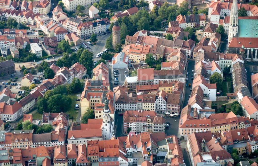 Luftaufnahme Görlitz - Altstadtbereich und Innenstadtzentrum in Görlitz im Bundesland Sachsen, Deutschland