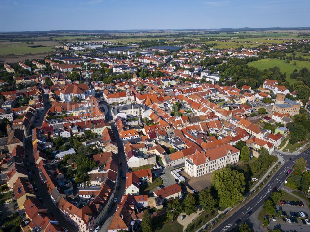 Luftbild Großenhain - Altstadtbereich und Innenstadtzentrum in Großenhain im Bundesland Sachsen, Deutschland