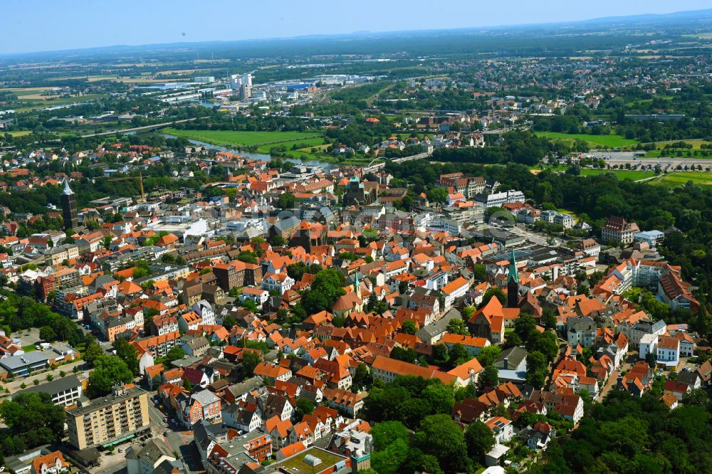 Hahlen von oben - Altstadtbereich und Innenstadtzentrum in Hahlen im Bundesland Nordrhein-Westfalen, Deutschland